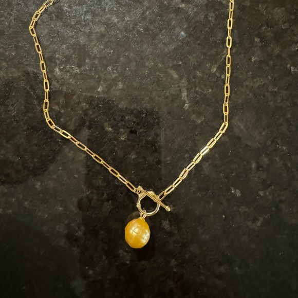 South sea dragon scale pearl necklace - Picture 2 of 3